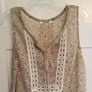Blouse tank with camisole Sz L